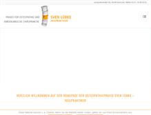 Tablet Screenshot of osteopathie-luebke.de